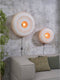 GOOD&MOJO Wandlamp Palawan - Bamboe Wit - Ø40cm - Binnen Scandinavisch,Bohemian