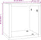 vidaXL - Muur - Cube - Planken - 2 - st - Smokey - Eiken - 26x15x26 - cm - Geengineerd - Hout