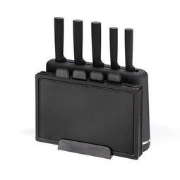 Maestro MR-1412-BLACK Messenset met blok + Snijplankenset Zwart