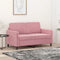 vidaXL - Tweezitsbank - 120 - cm - fluweel - roze