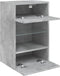 vidaXL - Tv-wandmeubels - met - LED - 2 - st - 40x30x60,5 - cm - betongrijs