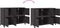 vidaXL - Dressoir - 100,5x39x72 - cm - staal - zwart