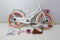 Volare Excellent Kinderfiets - Meisjes - 18 inch - Wit - 95% afgemonteerd