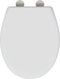 vidaXL - Snelle - Ontgrendelbare - Toiletzitting - met - Zachte - Sluiting - Duroplast - Wit