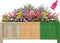 tectake® Blomster - Verhoogde Plantenbak - Robuust vurenhout - 70 x 30 x 25 cm