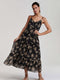 SHIWI Sicily - Dames Jurk V-hals - Met verstelbare bandjes - Zwart