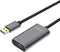 Unitek Y-3005 - USB A naar USB A Kabel - 10 m - 5000 Mbit/s - Grijs