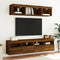 vidaXL - Tv-wandmeubel - met - LED-verlichting - 80x30x40 - cm - bruin - eikenkleur