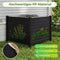 Coast Privacy Fence Tuinscherm 2 Panelen Zwart – 122 x 95 cm per Paneel – Met 3 Grondpalen