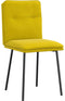 vidaXL - Eetkamerstoelen - 2 - st - fluweel - geel