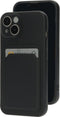 Apple iPhone 14 - Back Cover - Schokabsorberend TPU met Kaarthouder - Zwart