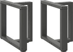 vidaXL - Salontafelpoten - 2 - st - T-vormig - 50x25x(42-43) - cm - staal - antraciet