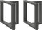 vidaXL - Salontafelpoten - 2 - st - T-vormig - 50x25x(42-43) - cm - staal - antraciet