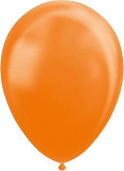Oranje ballonnen metallic | 10 stuks