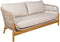 House Nordic Terracina - Loungebank - Acaciahout & Stof - Bruin/Beige - 78,5x175x72 cm