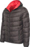 Cappuccino Italia Hooded Winter Jacket - Heren Jas - Polyester - Zwart - XXL