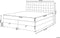 MAGNATE - Boxspringbed - Grijs - 160 x 200 cm - Polyester