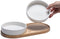Designed by Lotte Dinerset Lojs - Voerbak Kat - Keramiek - Extra breed - Wit (2 stuks)