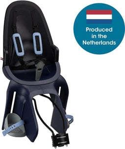 Qibbel Air - Fietsstoeltje Achter - 5-puntsgordel - Denim Blue