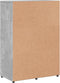 vidaXL - Dressoir - 60x31x84 - cm - bewerkt - hout - betongrijs