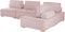 TIBRO - Hoekbank - Roze - Universeel - 300 cm - Polyester