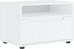 vidaXL - Tv-meubel - VISNES - 60x40x38 - cm - bewerkt - hout - wit