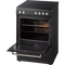 Etna FIV560ZWA - Inductiefornuis 4-pits - Elektrische oven 65L - Zwart