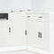 vidaXL - Keuken - onderkast - Porto - bewerkt - hout - hoogglans - wit