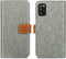 iMoshion Hoesje Geschikt voor Samsung Galaxy A41 Hoesje Met Pasjeshouder - iMoshion Luxe Canvas Bookcase - Grijs