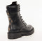 Guess Obetter - Dames Laarzen - Veterboots - Leer - Zwart/Bruin - Maat 38
