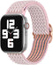 imoshion Elastisch nylon bandje - Geschikt voor Apple Watch 1, 2, 3, 4, 5, 6, 7, 8, 9, 10 (42 mm), SE - 38/40/41 mm - Roze - One Size