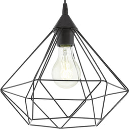 EGLO Tarbes - Hanglamp - Ø 32,5 cm - Verstelbaar - Zwart