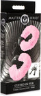 Master Series - Handboeien - Cuffed In Fur - Metalen Handboeien met kunstwollen bekleding - Roze