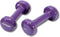 Tunturi Dumbbell set - 2 x 1 kg - Vinyl - Paars - Incl. gratis fitness app (2 stuks)