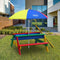 AXI Nick Zand & Water Picknicktafel in Regenboog kleuren - Verstelbare Parasol - FSC hout - Picknick tafel voor kinderen van hout