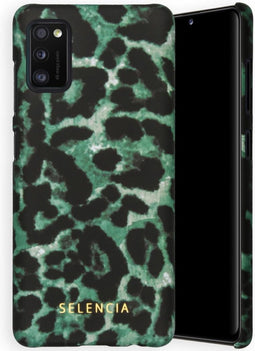 Selencia Hoesje Geschikt voor Samsung Galaxy A41 Hoesje - Selencia Maya Fashion Backcover - groen