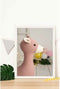 Schilderij Crochetts Multicolour Roze 33 x 43 x 2 cm Herten
