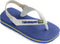 Havaianas Baby Brasil Logo - Slippers - Slingback bandjes - Marine Blue - Maat 23/24