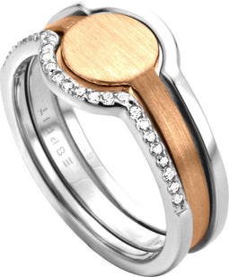 Esprit ESRG003012 - Fuse ring - Bicolor roségoud verguld - Ringmaat 16.00 mm (maat 50)