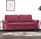vidaXL - Tweezitsbank - 140 - cm - fluweel - wijnrood