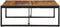 vidaXL - Salontafel - 100x100x35 - cm - massief - ruw - mangohout