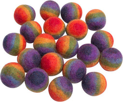 Papoose Toys Papoose Toys Rainbow Balls, 3.5cm/20 pc