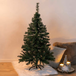 HI - Kerstboom - met - metalen - standaard - 120 - cm - groen