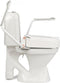 Hi Loo toiletverhoger vast met armleuning - hoogte 10 cm - Etac