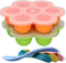 HI NATURE™ Bewaarbakjes babyvoeding - Babyvoedingsaccessoires - Baby bakjes met 4 stuks babylepels - Moedermelk Bewaren - Diepvriesbakjes - Vriezer bakjes - BPA Vrij