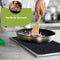 HI NATURE™ Inductie Beschermer set 2 Stuks - Inductie mat - Pannenonderzetter - Hittebestendig - Panbeschermers - Onderzetters Pannen - Inductie Afdekplaat - Afdekplaat Voor Kookplaat - Inductie Matjes 25x35CM - 100% BPA Vrie (Zwart)
