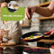HI NATURE™ Inductie Beschermer set 2 Stuks - Inductie mat - Pannenonderzetter - Hittebestendig - Panbeschermers - Onderzetters Pannen - Inductie Afdekplaat - Afdekplaat Voor Kookplaat - Inductie Matjes Rond 24cm - 100% BPA Vrie (Zwart)