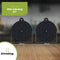 HI NATURE™ Inductie Beschermer set 2 Stuks - Inductie mat - Pannenonderzetter - Hittebestendig - Panbeschermers - Onderzetters Pannen - Inductie Afdekplaat - Afdekplaat Voor Kookplaat - Inductie Matjes Rond 24cm - 100% BPA Vrie (Zwart)