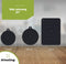HI NATURE™ Inductie Beschermer set 6 Stuks - Inductie mat - Pannenonderzetter - Hittebestendig - Panbeschermers - Onderzetters Pannen - Inductie Afdekplaat - Afdekplaat Voor Kookplaat - Inductie Matjes - 100% BPA Vrie (Zwart)