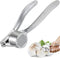 HI NATURE™ knoflookpersen - Knoflookpers / Gemberpers - Garlic press - Ergonomische Handgreep knoflook pers | Ovaal, zilver